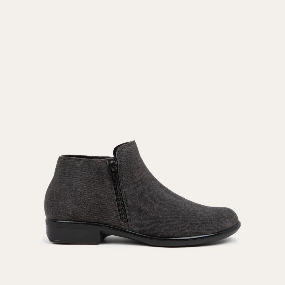 NAOT Helm | Black Embossed Suede