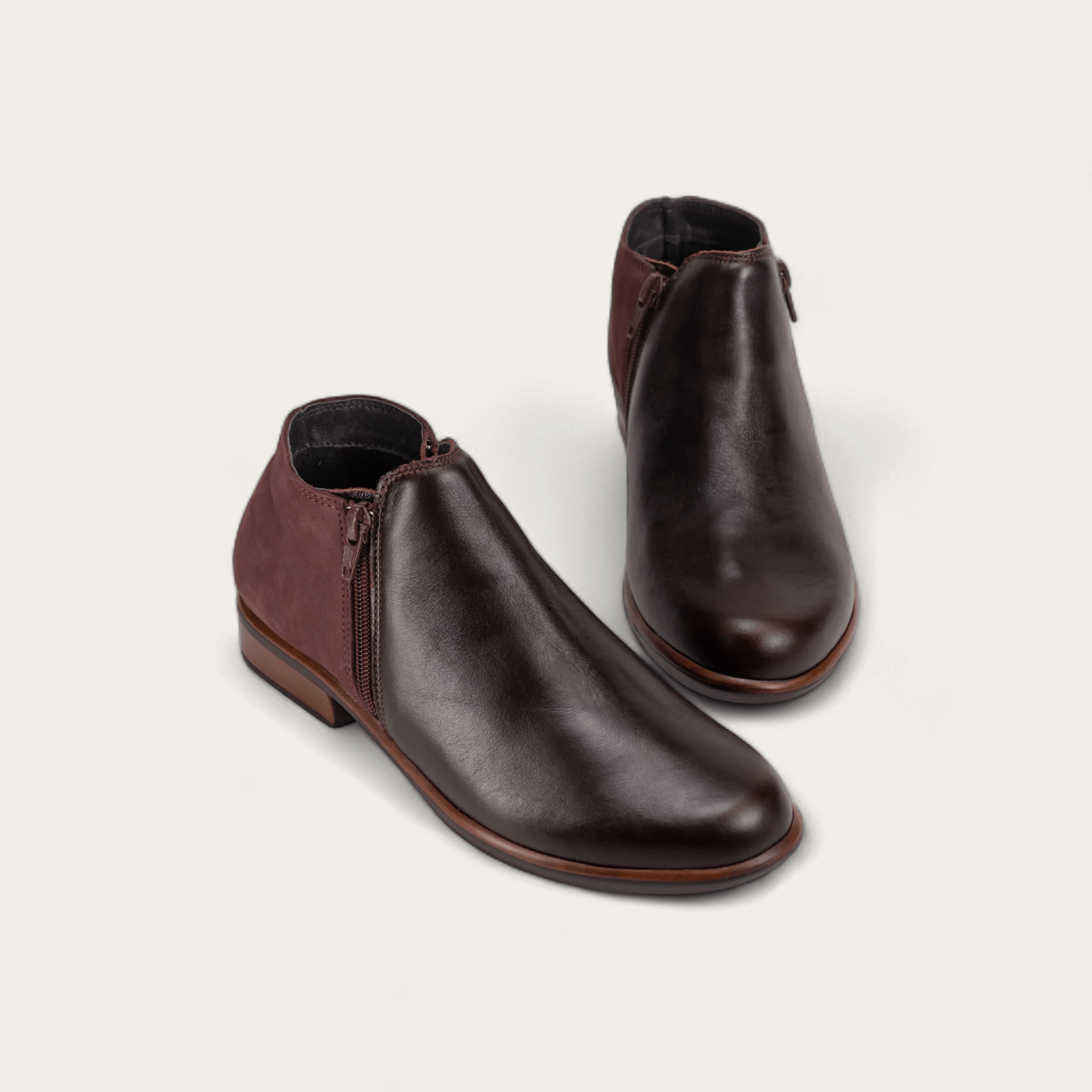 NAOT Helm Boot - Bordeaux & Violet Combo