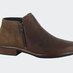 NAOT Helm - Cognac Leather/Brown Suede - Juli's Wearable Art