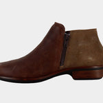 NAOT Helm - Cognac Leather/Brown Suede - Juli's Wearable Art