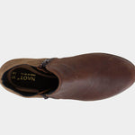 NAOT Helm - Cognac Leather/Brown Suede - Juli's Wearable Art