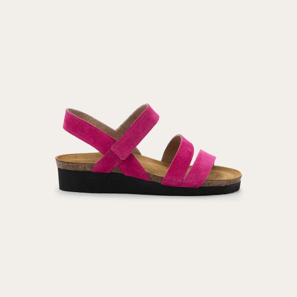 NAOT Kayla Sandal - Fuchsia Suede - Juli's Wearable Art