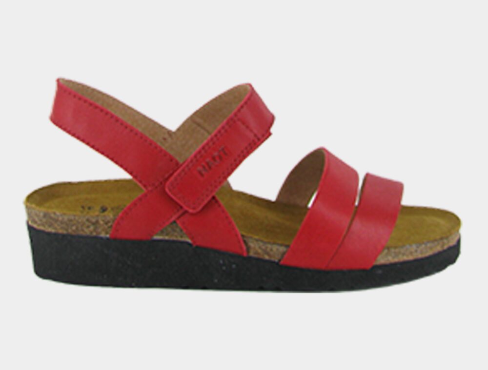 NAOT Kayla Sandal - Red Kiss Leather - Juli's Wearable Art