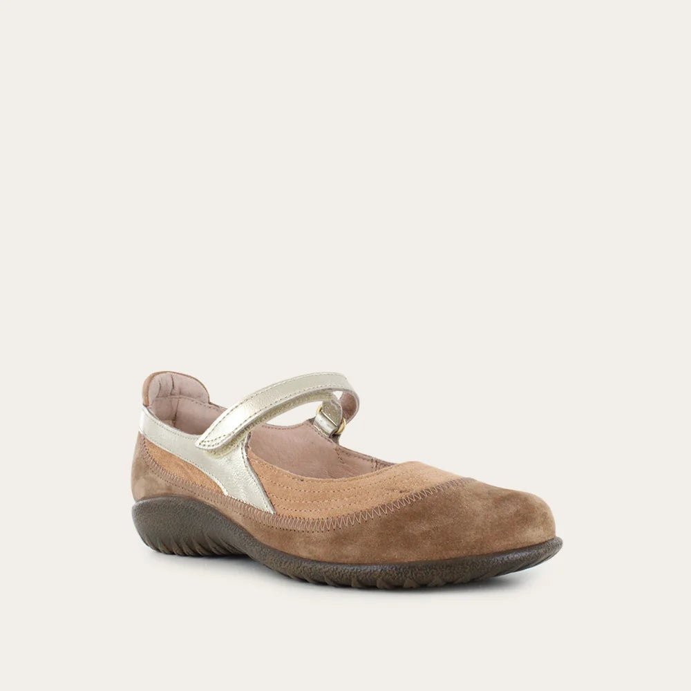 NAOT Kirei Shoes | Rosewood + Brown + Gold - Juli's Wearable Art
