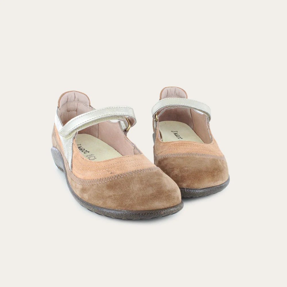 NAOT Kirei Shoes | Rosewood + Brown + Gold - Juli's Wearable Art