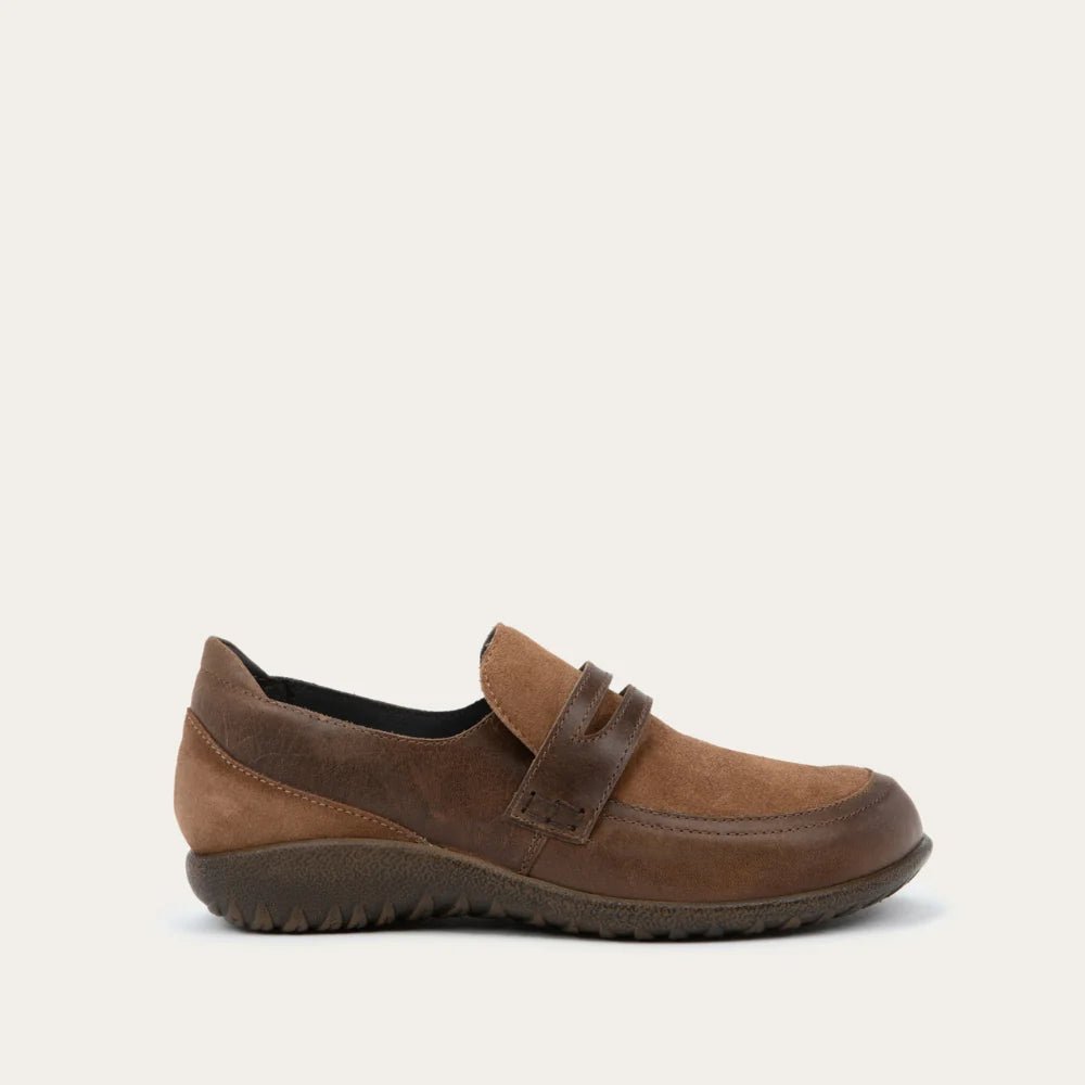 NAOT Kiso | Truffle Brown Leather + Brown Cedar Leather