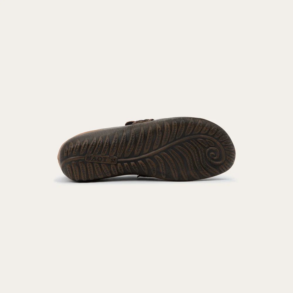 NAOT Kiso | Truffle Brown Leather + Brown Cedar Leather - Juli's Wearable Art