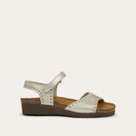 NAOT Luna Sandals | Gold Radiant Leather - Juli's Wearable Art