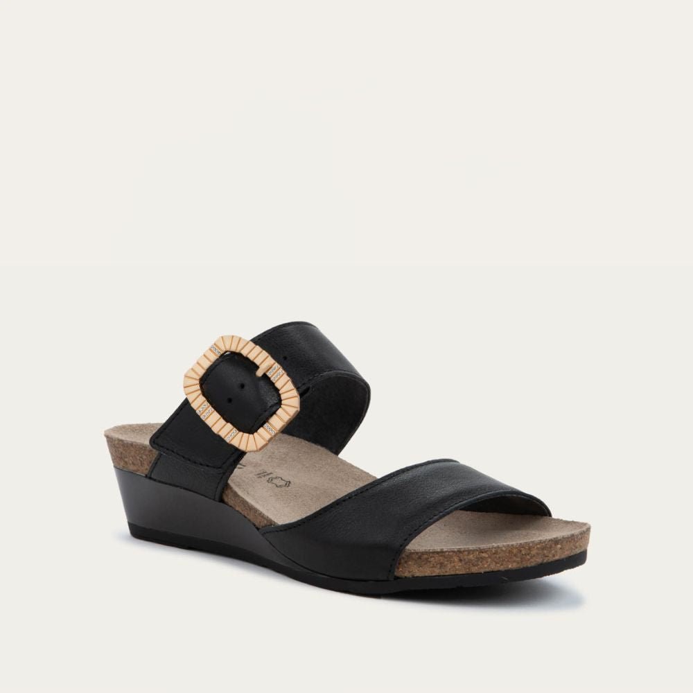 NAOT Magic Luxe Sandals | Black Leather - Juli's Wearable Art