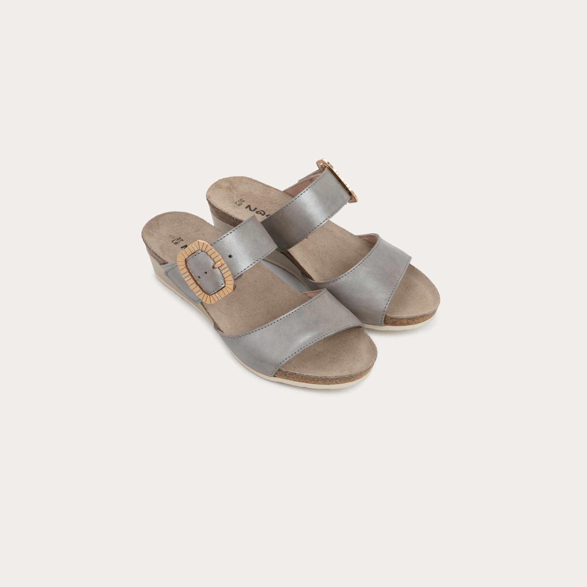 NAOT Magic Luxe Sandals | Titanium Leather - Juli's Wearable Art