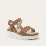 NAOT Meringue Sandal - Latte Brown Leather w/ Off White Sole - Juli's Wearable Art