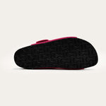 NAOT Miami Sandals | Fuchsia Pink Knit Fabric - Juli's Wearable Art
