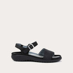 NAOT Nagoya Sandals | Ebony Nubuck & Black Leather - Juli's Wearable Art