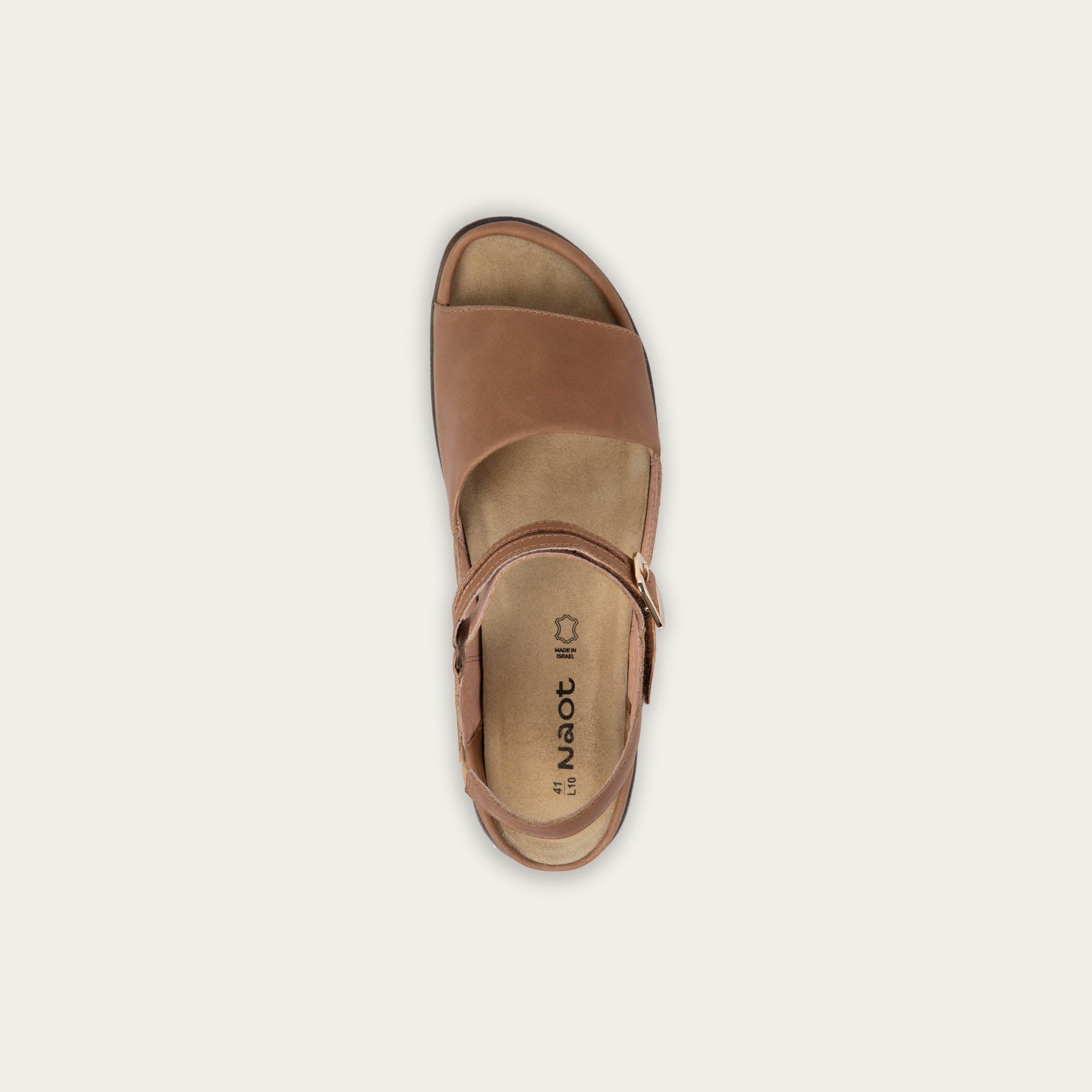 NAOT Nagoya Sandals | Latte Brown Saddle Leather - Juli's Wearable Art