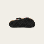 NAOT Nashville Sandal - Pink & White Tweed/Black Leather - Juli's Wearable Art