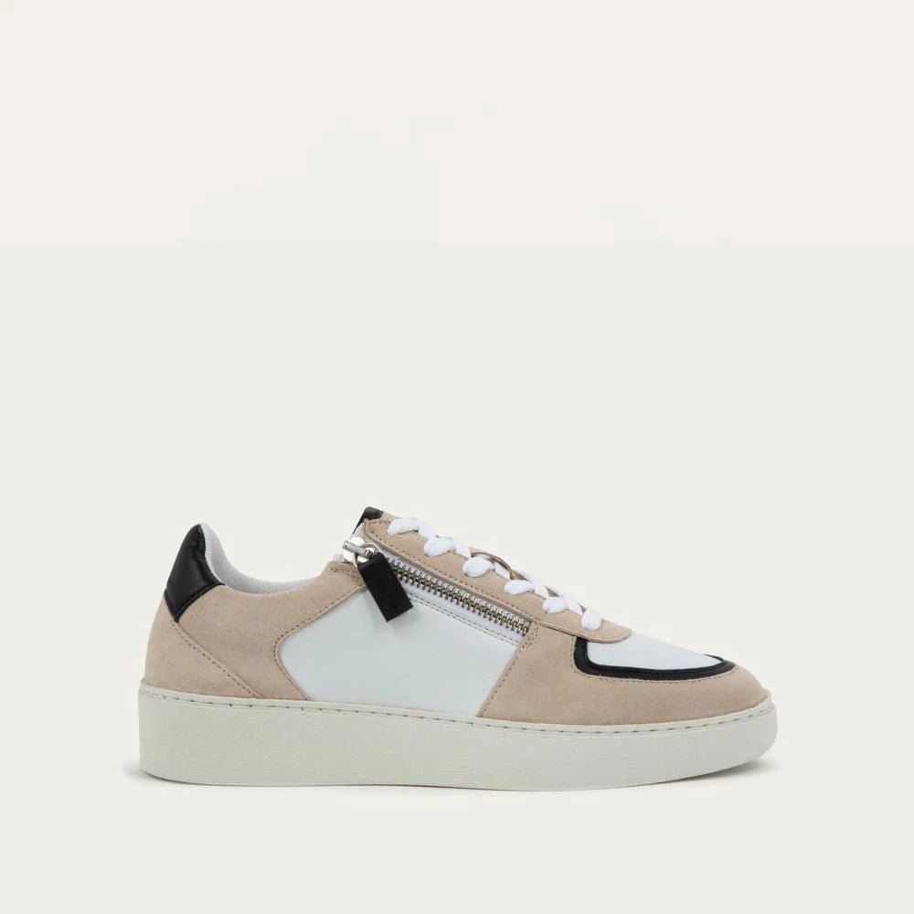NAOT Newbury Sneaker | Almond/White/Black Combo - Juli's Wearable Art
