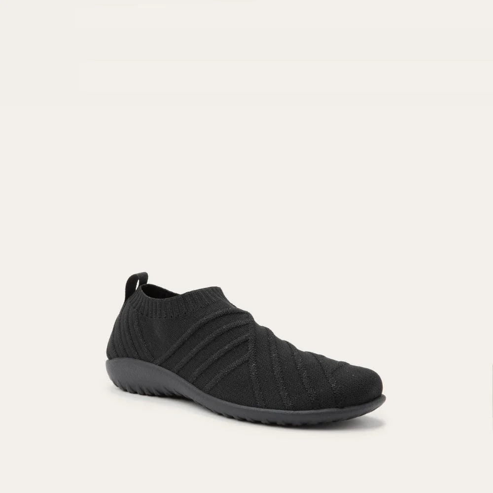 NAOT Okahu - Black with Silver Knit (Sparkle) - Juli's Wearable Art