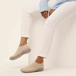 NAOT Okahu - Taupe with Gold Knit - Juli's Wearable Art