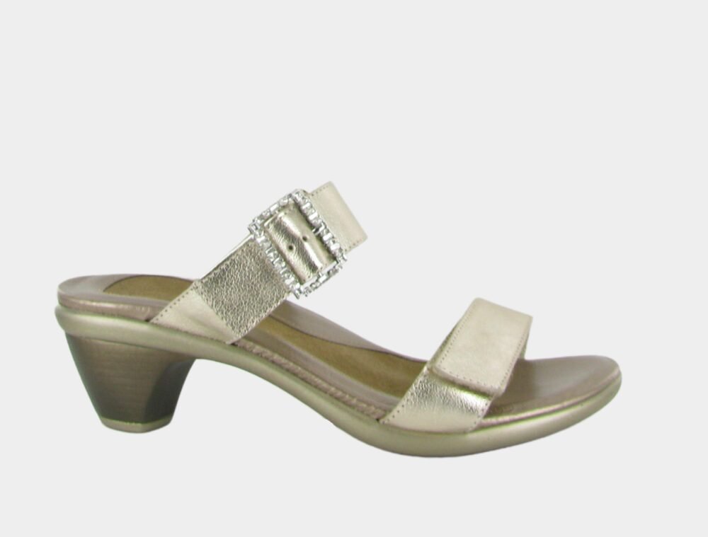 NAOT Recent Sandal - Gold Radiant Leather - Juli's Wearable Art
