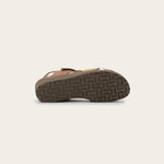 NAOT Sophia Sandal - Latte Brown Leather / Cork Leather / Radiant Gold Leather - Juli's Wearable Art