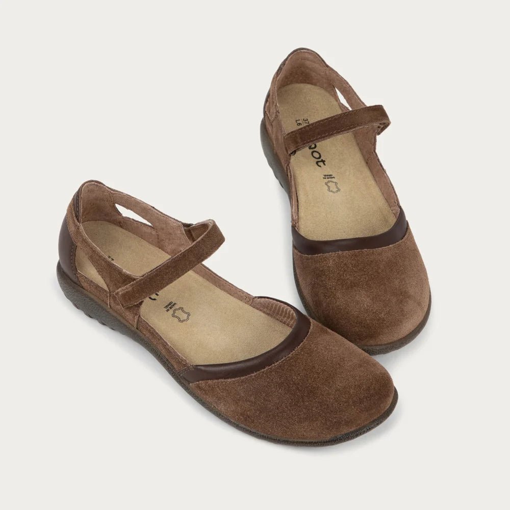NAOT Tekapo | Brown Cedar Leather + Toffee Brown Leather