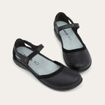 NAOT Tekapo | Shiny Black Leather + Black Velvet Nubuck - Juli's Wearable Art