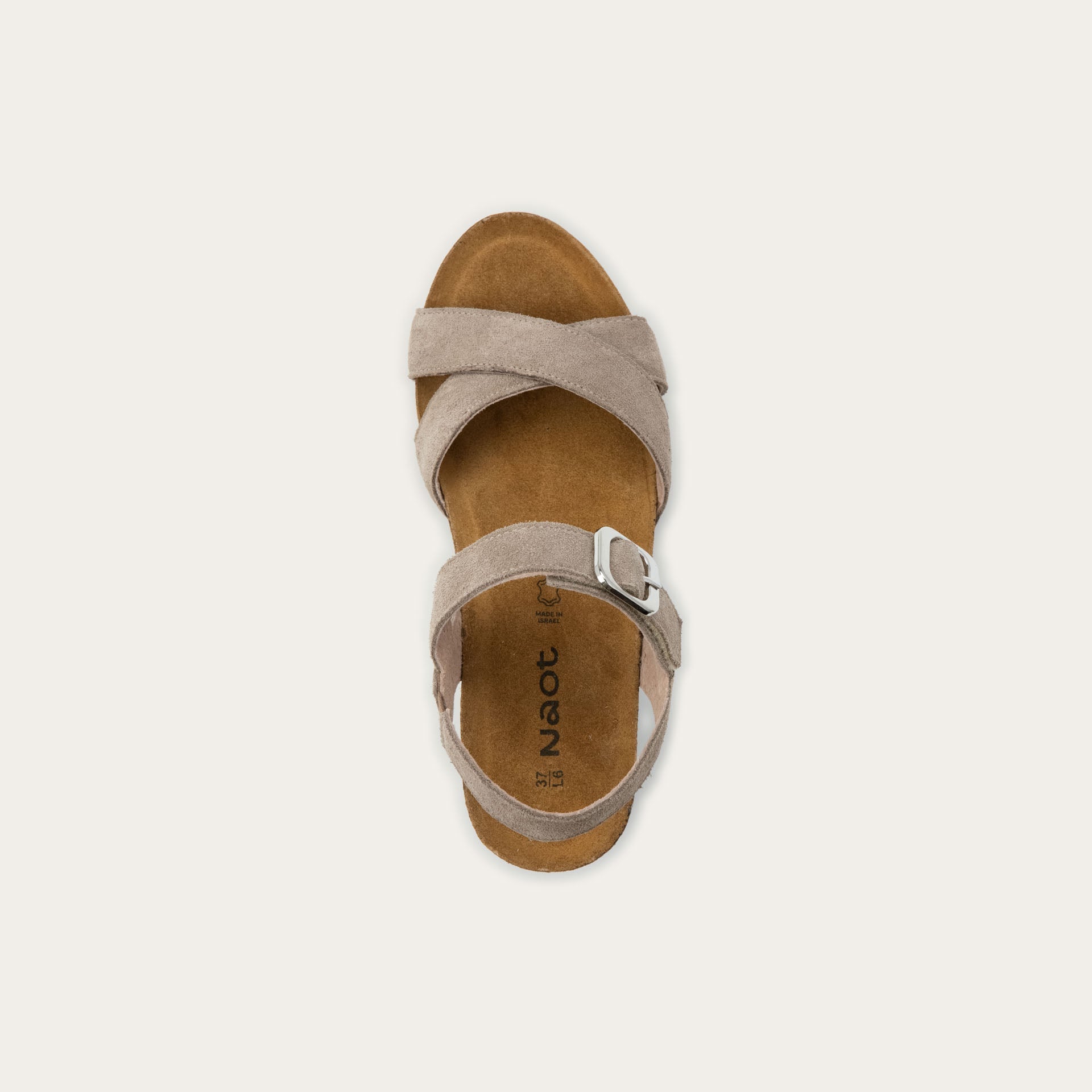 NAOT Throne Sandal - Almond Suede - Juli's Wearable Art