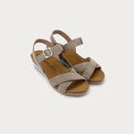 NAOT Throne Sandal - Almond Suede - Juli's Wearable Art