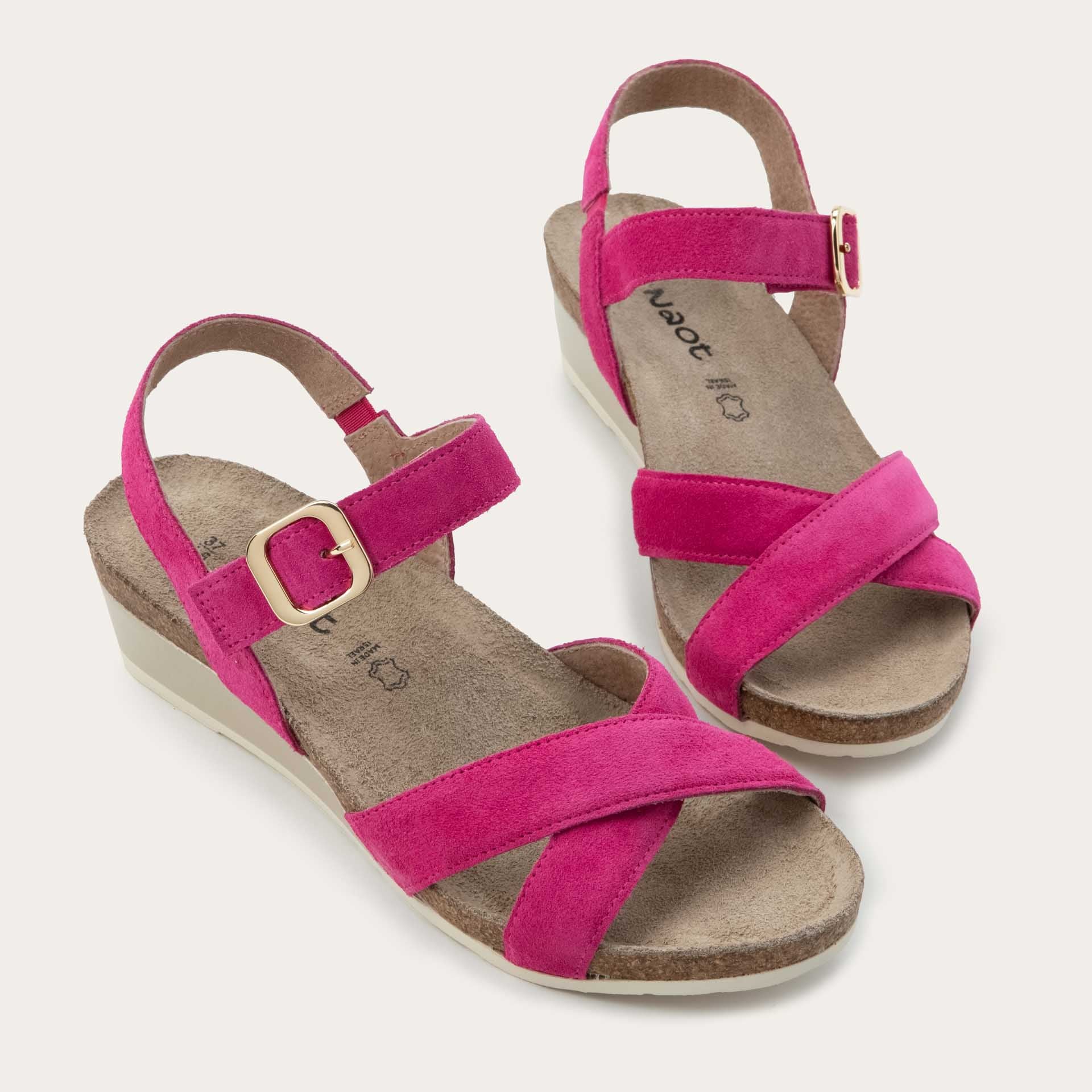 NAOT Throne Sandal - Fuschia Suede - Juli's Wearable Art