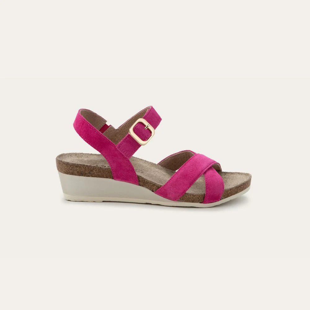 NAOT Throne Sandal - Fuschia Suede - Juli's Wearable Art