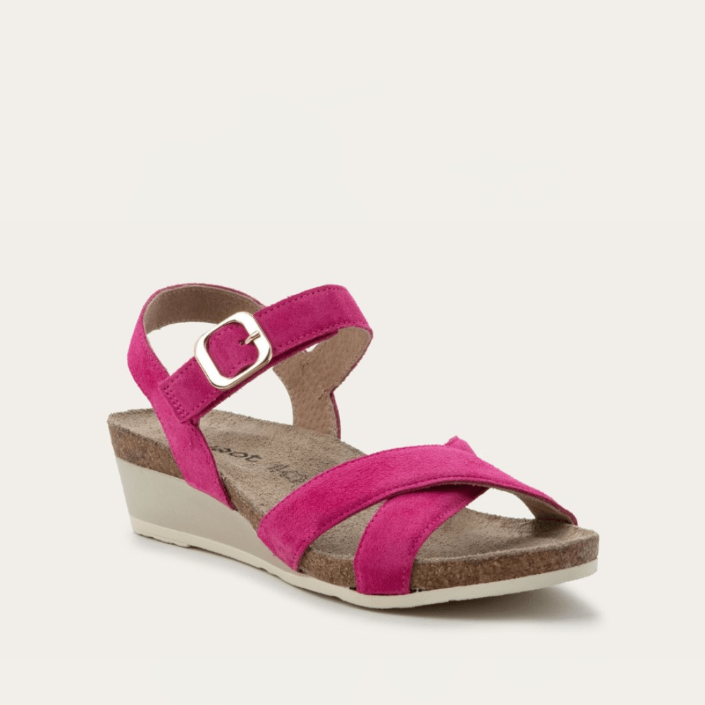 NAOT Throne Sandal - Fuschia Suede - Juli's Wearable Art