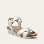 NAOT Throne Sandal - Gold Radiant Leather - Juli's Wearable Art