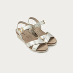 NAOT Throne Sandal - Gold Radiant Leather - Juli's Wearable Art
