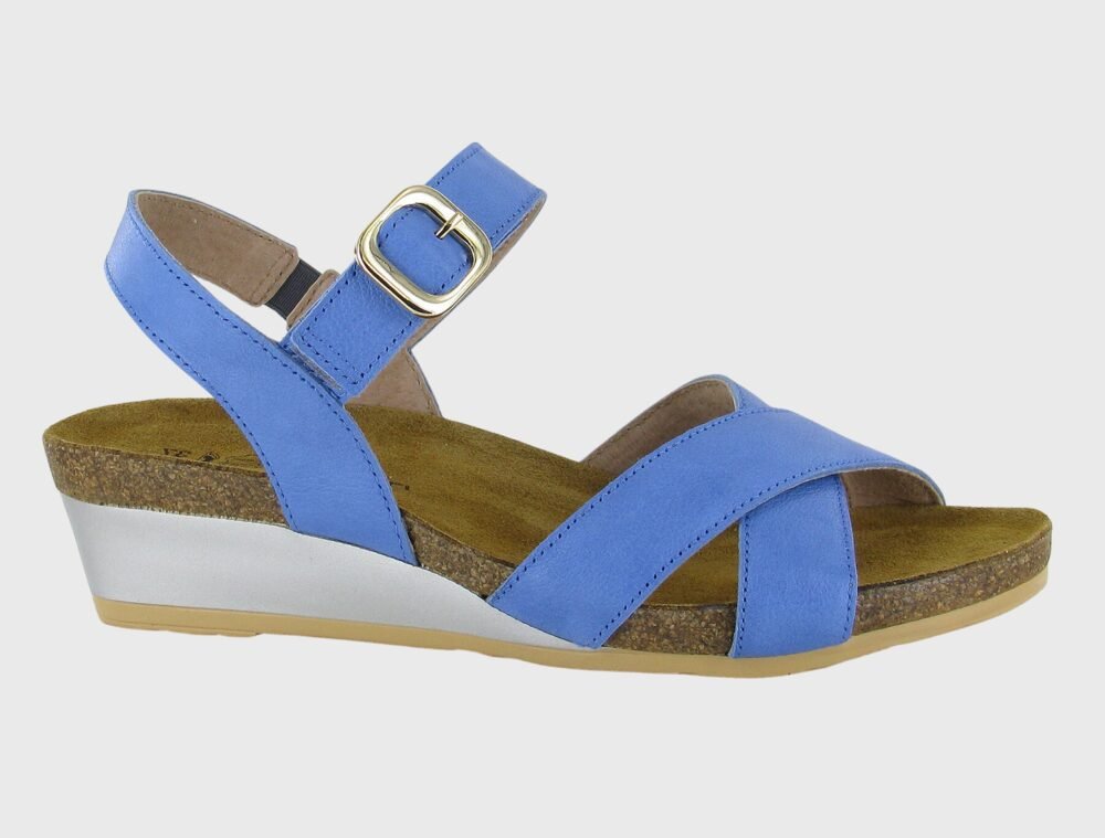 NAOT Throne Sandals | Sapphire Blue Leather