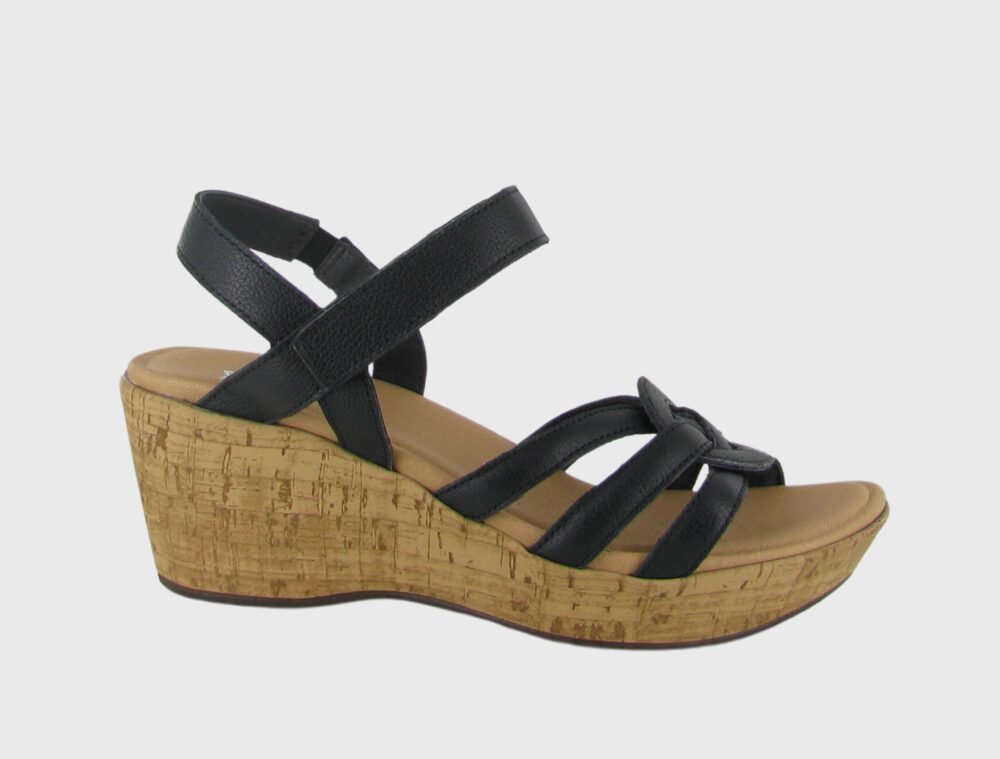 NAOT Tropical Sandal - Black Leather - Juli's Wearable Art