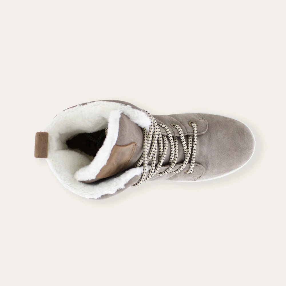 NAOT Turner Boots - Gray/Beige with White - Juli's Wearable Art