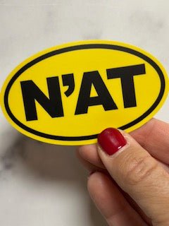 N'AT Black & Yellow Sticker - Juli's Wearable Art