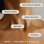 Natural Inspirations Coconut Ambre Vanille Body + Face Dry Oil - Juli's Wearable Art