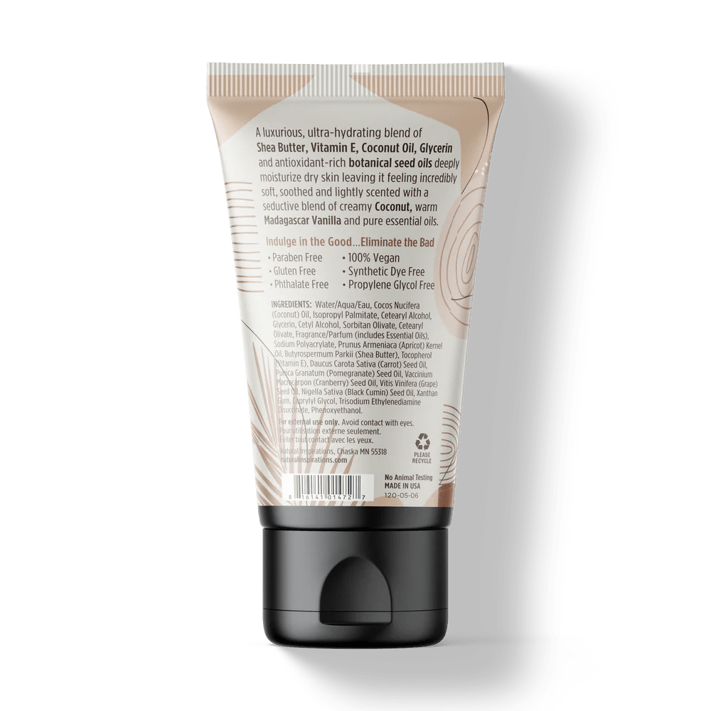 Natural Inspirations Coconut Ambre Vanille Mini Hand Creme - Juli's Wearable Art