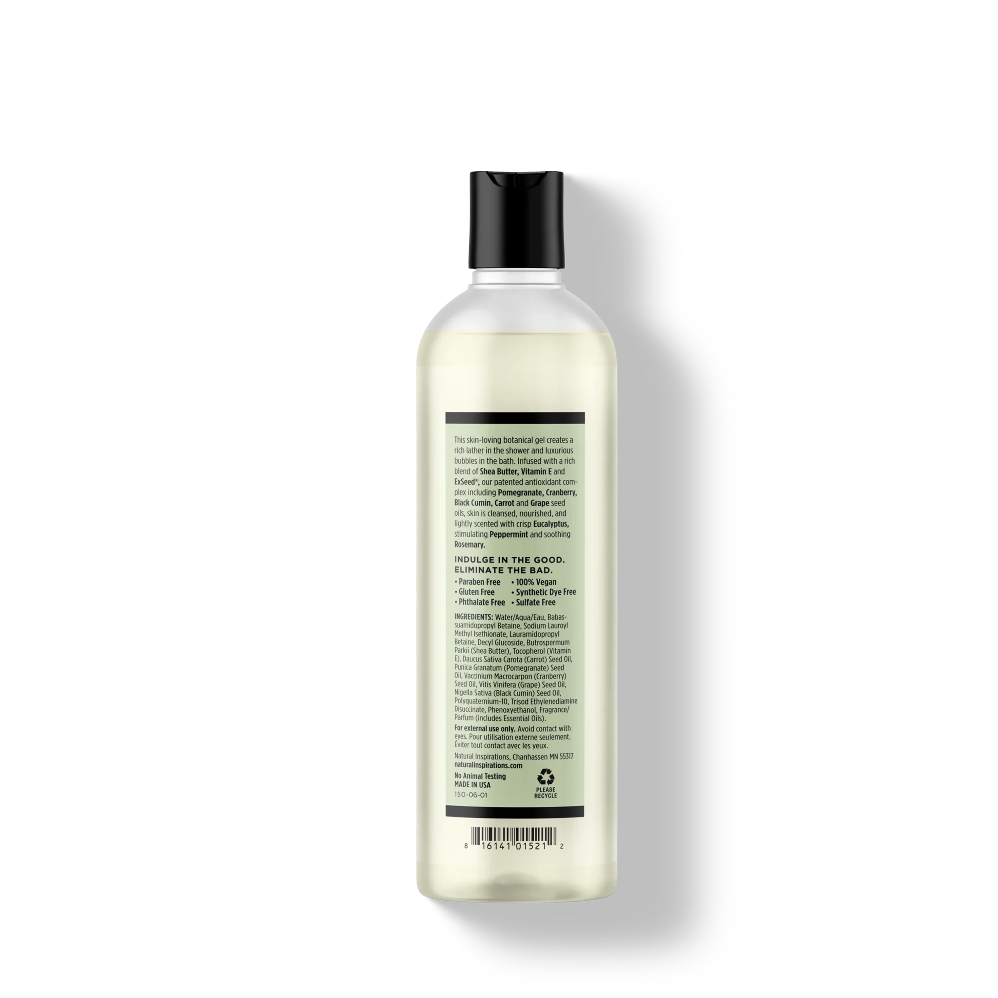 Natural Inspirations Eucalyptus Rosemary Mint Bath + Shower Gel - Juli's Wearable Art