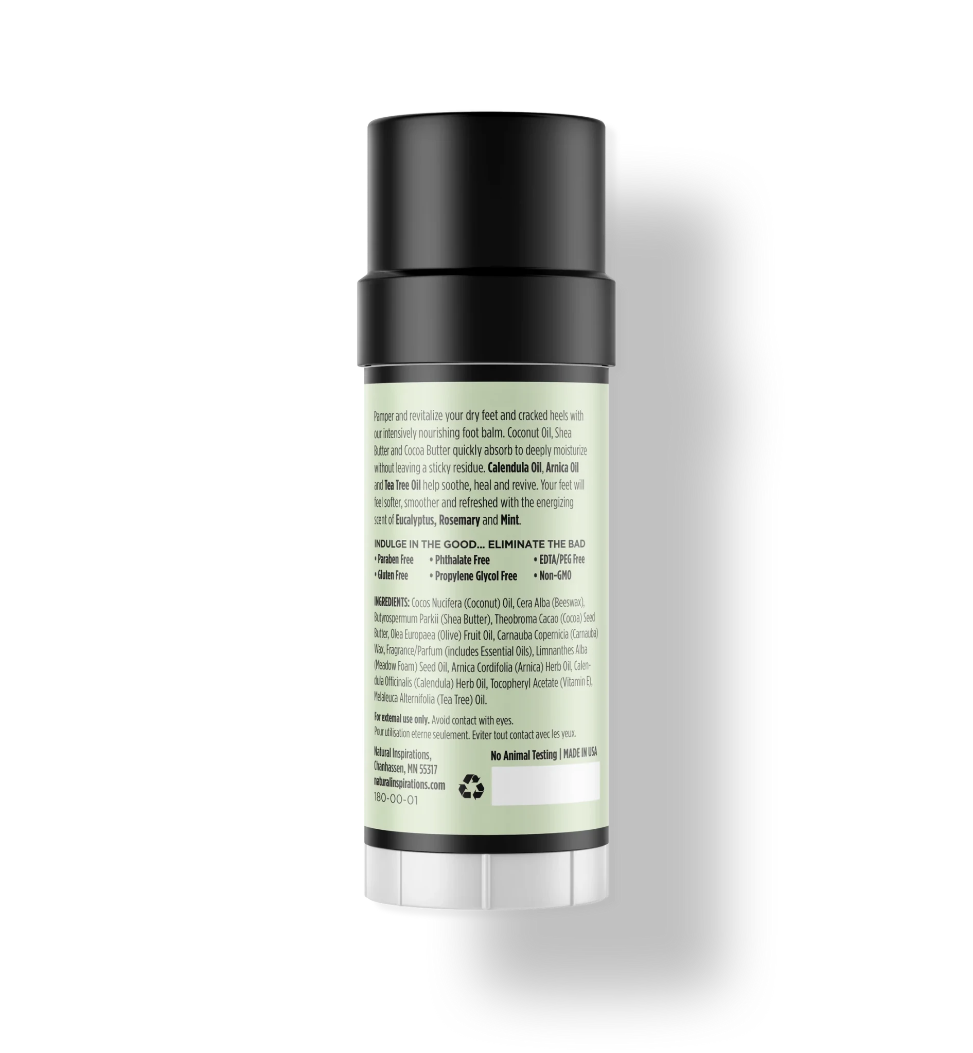 Natural Inspirations Eucalyptus Rosemary Mint Foot Balm - Juli's Wearable Art