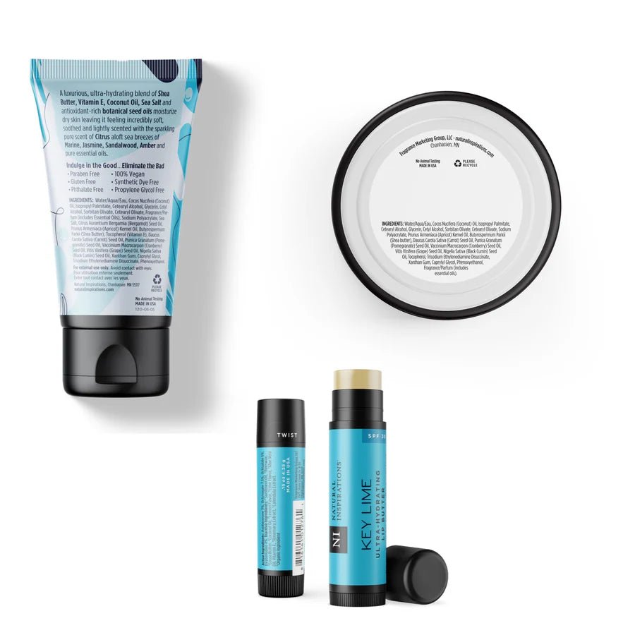 Natural Inspirations Sea Salt Citrus Body Care Trio - Juli's Wearable Art