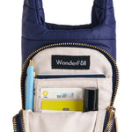 Navy Blue Matte Hydrobag™ with Navy/Gold Strap - Juli's Wearable Art