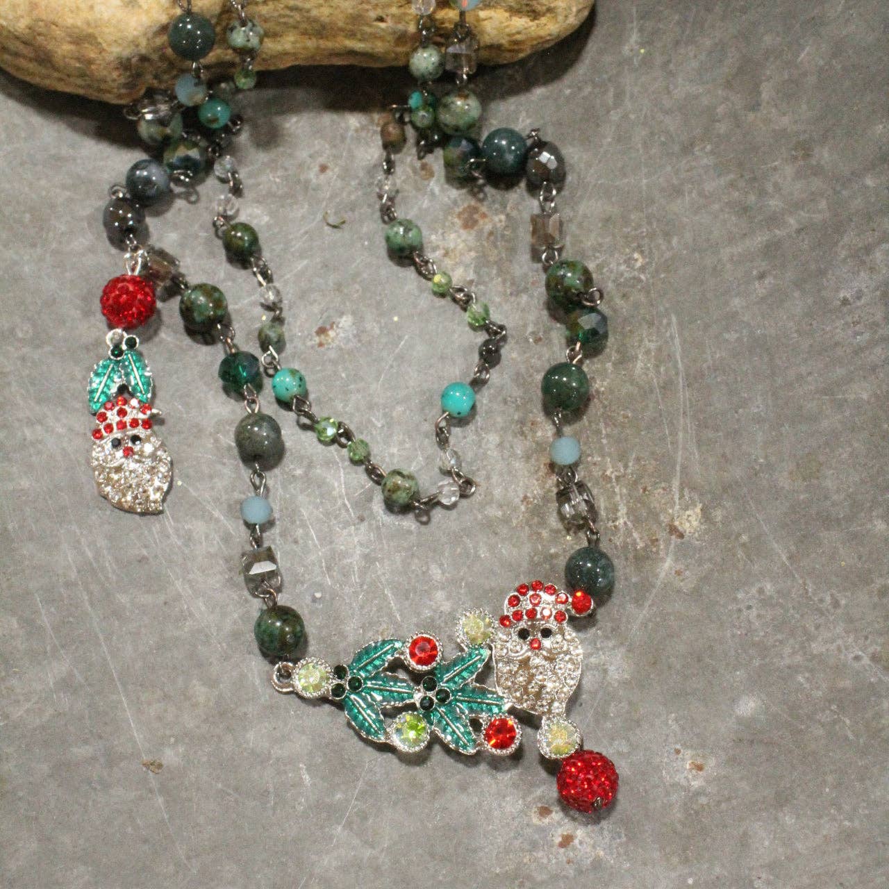 Night Before Christmas Layered Necklace - Juli's Wearable Art
