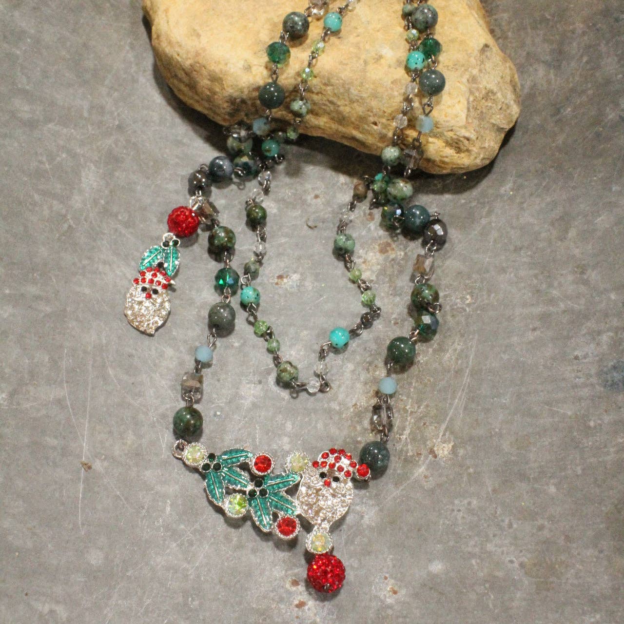 Night Before Christmas Layered Necklace - Juli's Wearable Art