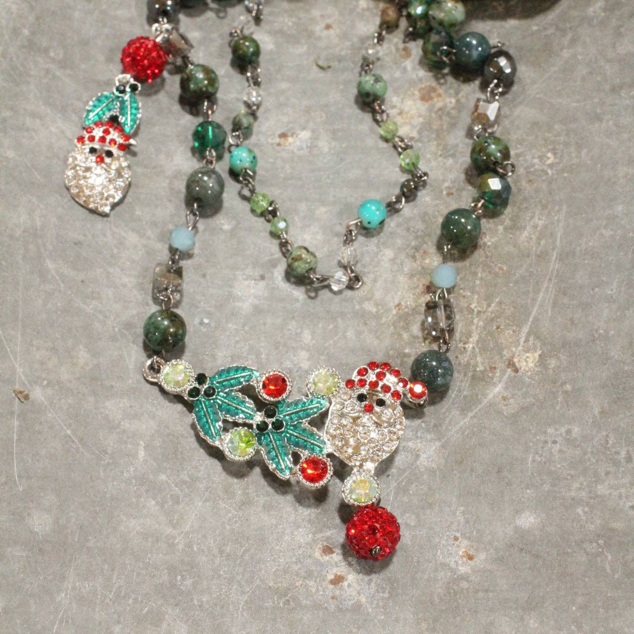 Night Before Christmas Layered Necklace - Juli's Wearable Art
