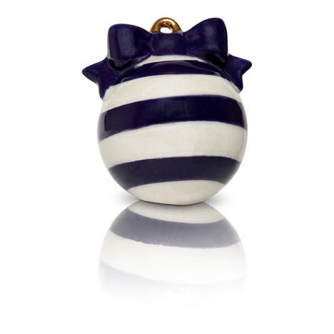 Nora Fleming "Deck the Halls" Blue Ornament Mini - Juli's Wearable Art