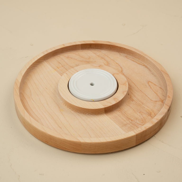 Nora Fleming Maple Round Cracker Tray