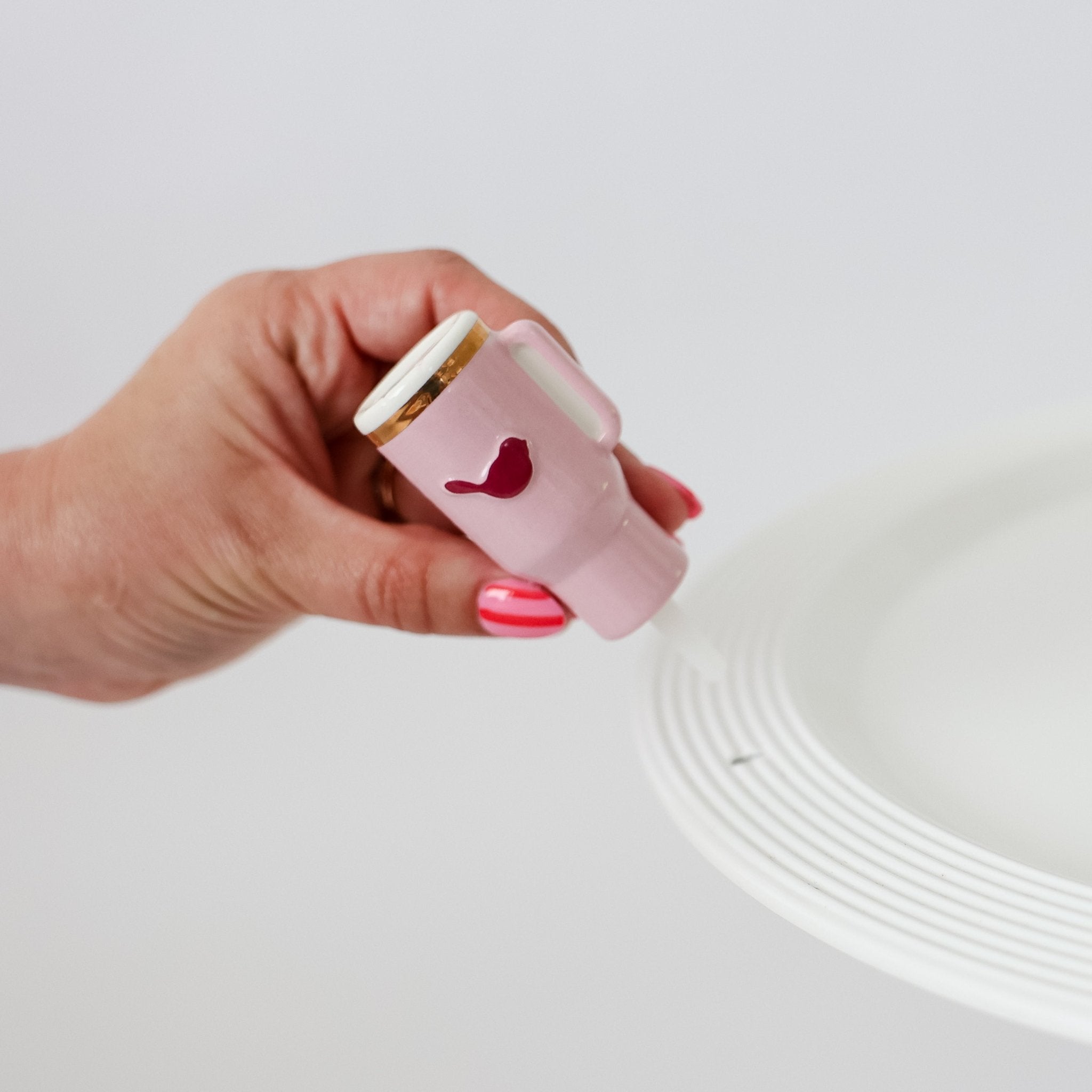 Nora Fleming "Sip Happens!" Beverage Tumbler Mini - Juli's Wearable Art