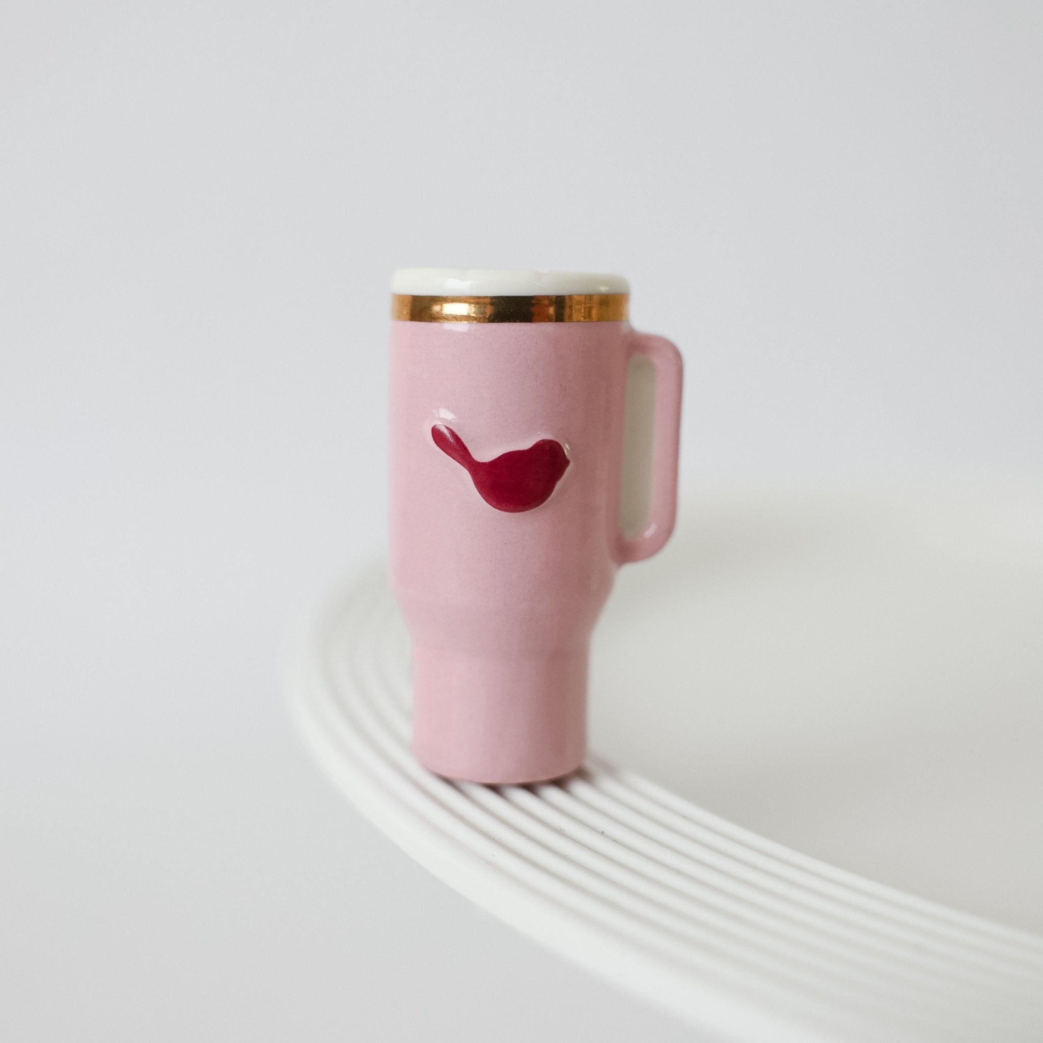 Nora Fleming "Sip Happens!" Beverage Tumbler Mini - Juli's Wearable Art